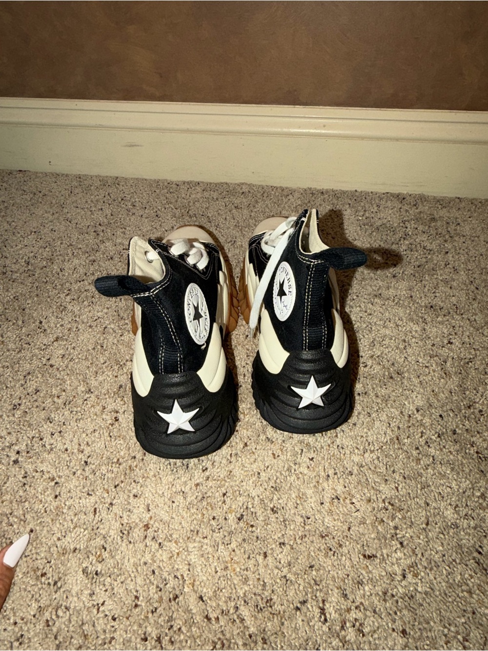 Converse  Black, White & Gum Run Star Motion High-Top Sneakers - Picture 6 of 6